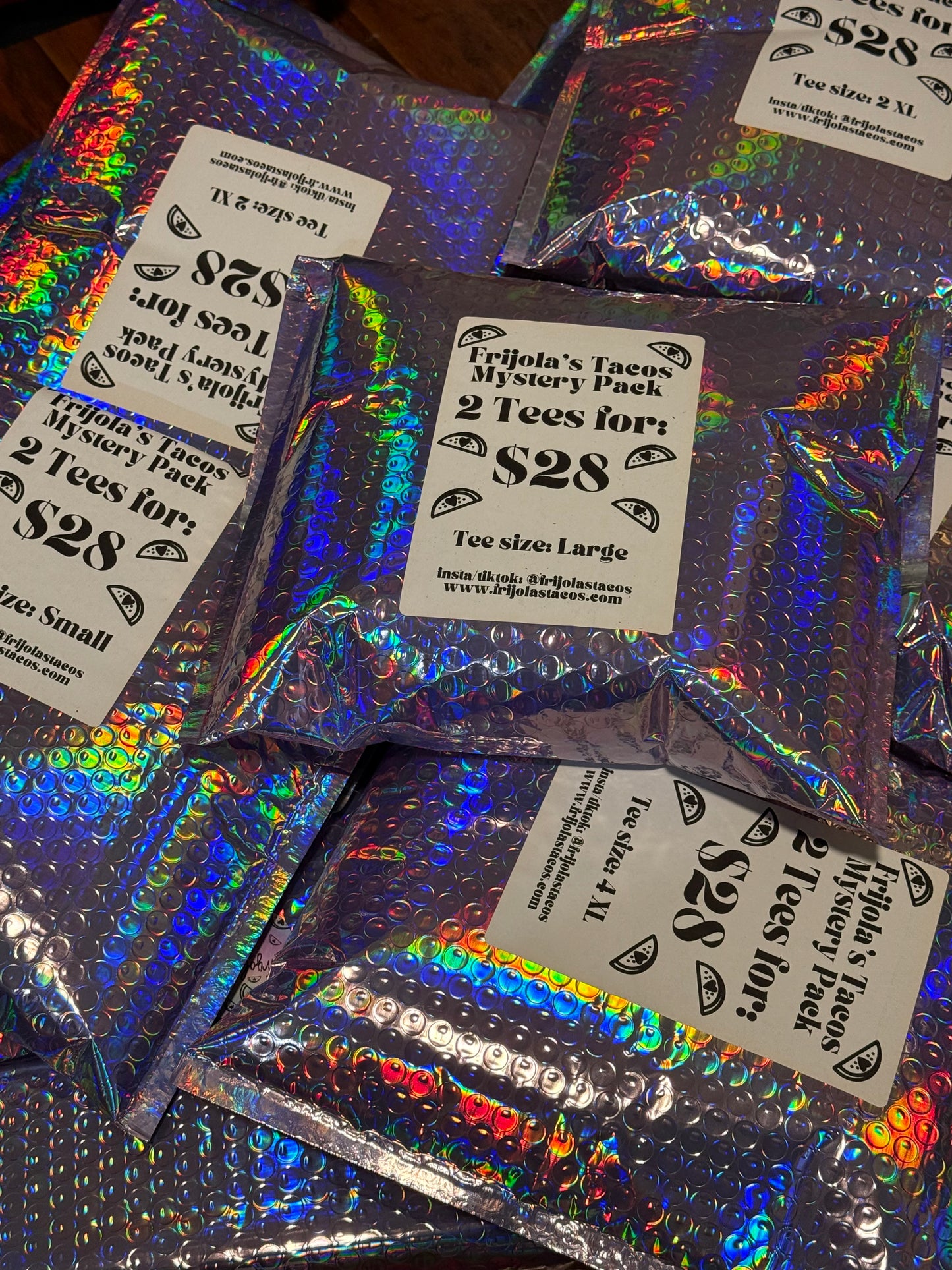 Taco T-shirt Mystery Tee Packs