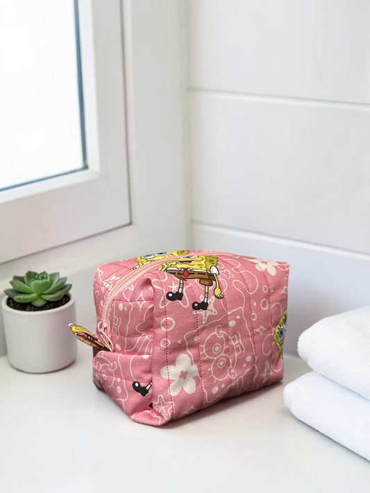 Quilted Makeup/ Toiletrie Bag